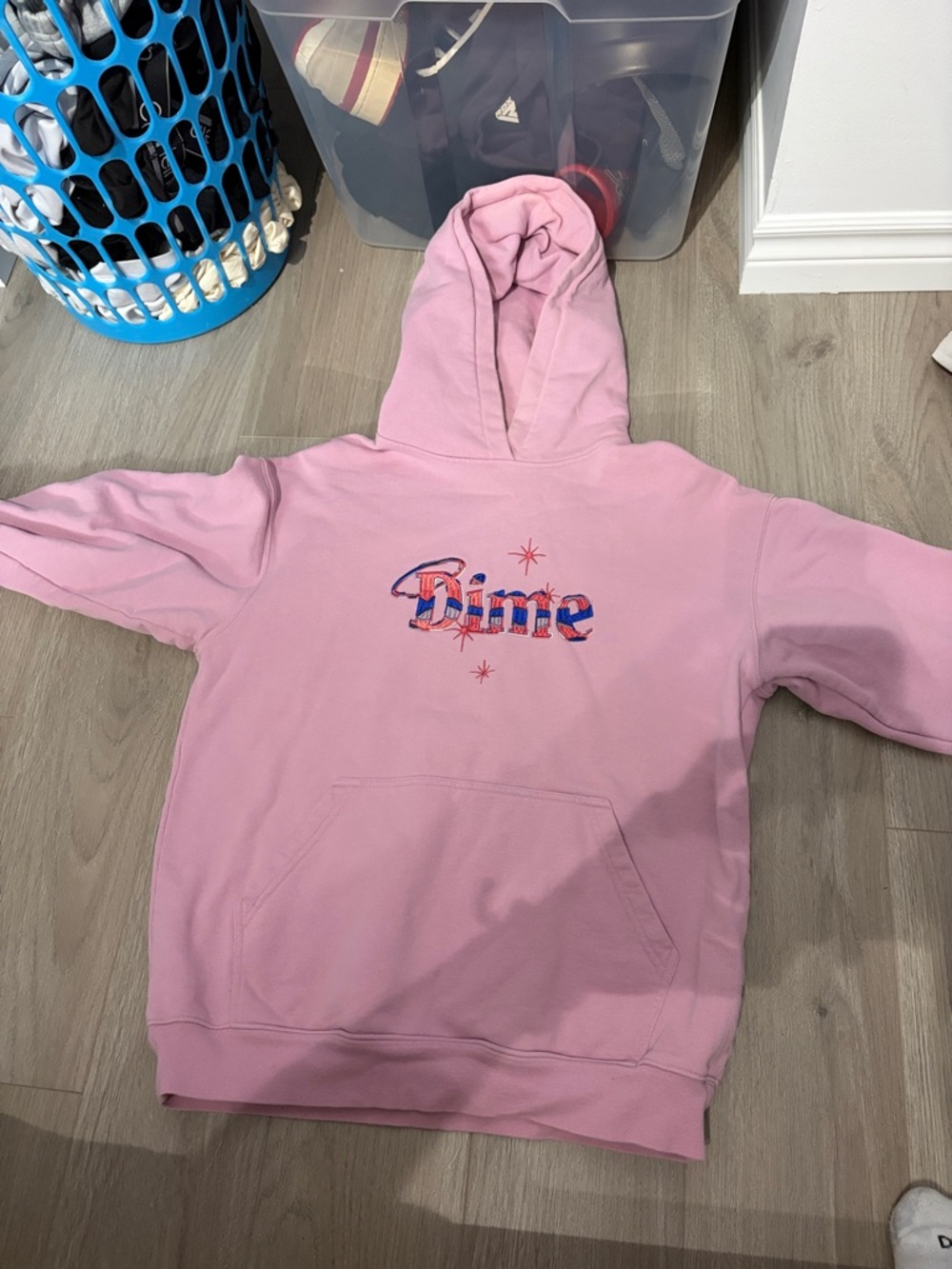 Dime Pink Logo Hoodie - Casual Men's Pullover